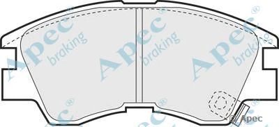 APEC BRAKING pad717 -  Комплект тормозных колодок, дисковый тормоз